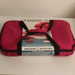Anchor Hocking Red Essentials Bake N Take